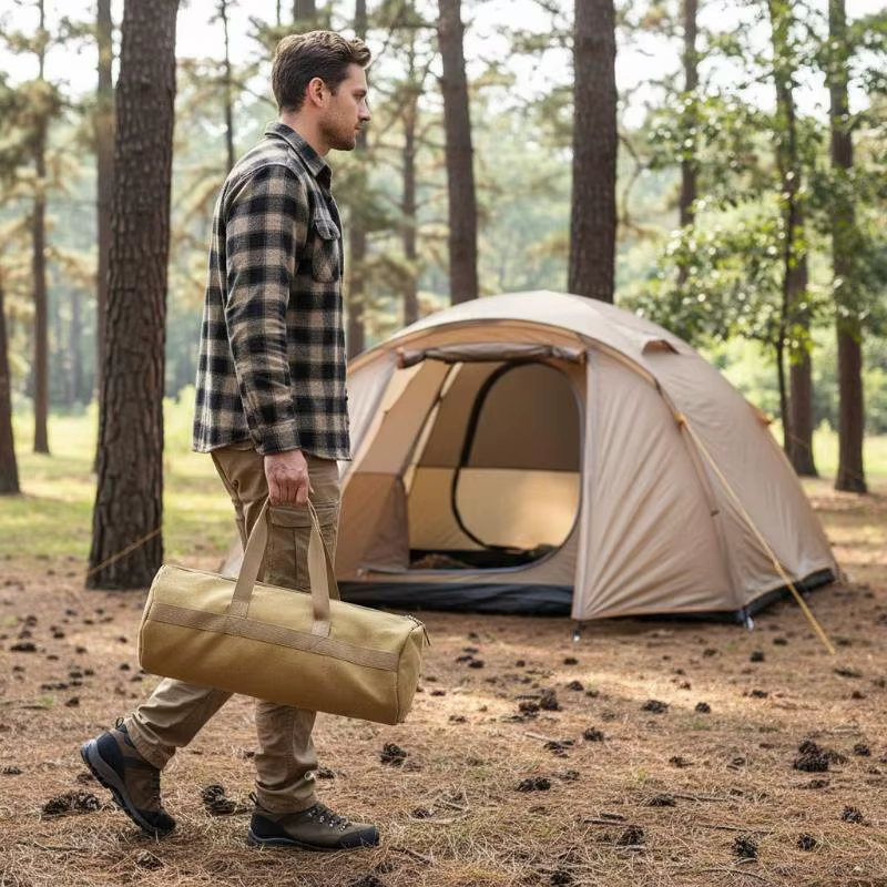 Sac de rangement pour piquets de tente et clous de camping extérieur