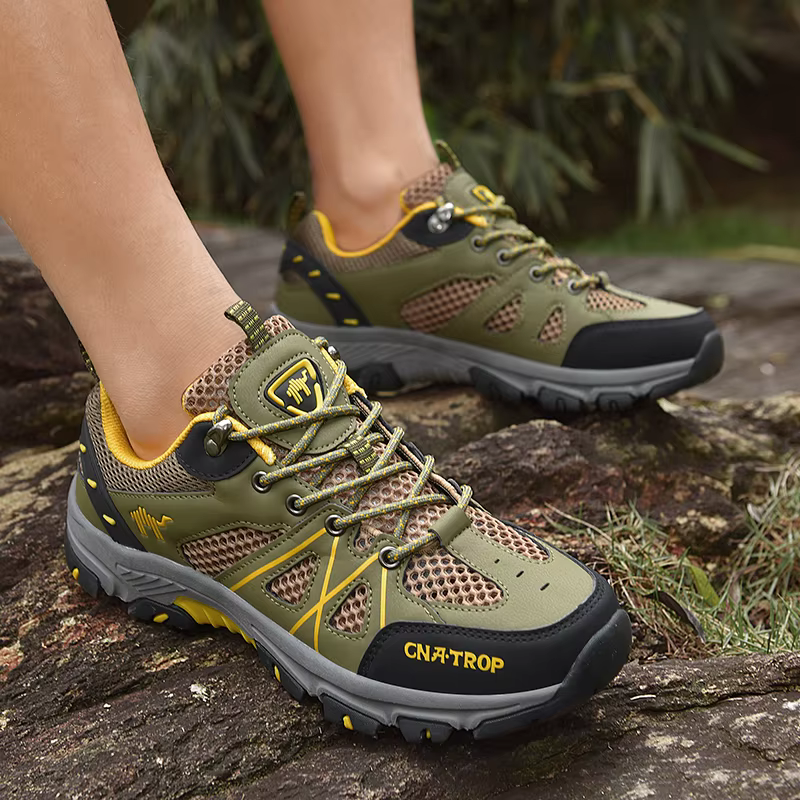 Chaussures de randonnée pour hommes, chaussures de sport simples en maille respirante, chaussures de sport tactiques d'été résistantes à l'usure pour l'extérieur et la chasse