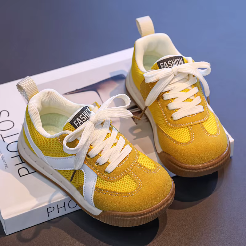 Chaussures de sport pour enfants printemps automne nouvelle école filles baskets casual unisexe enfants mode maille garçons chaussures de basket-ball respirant