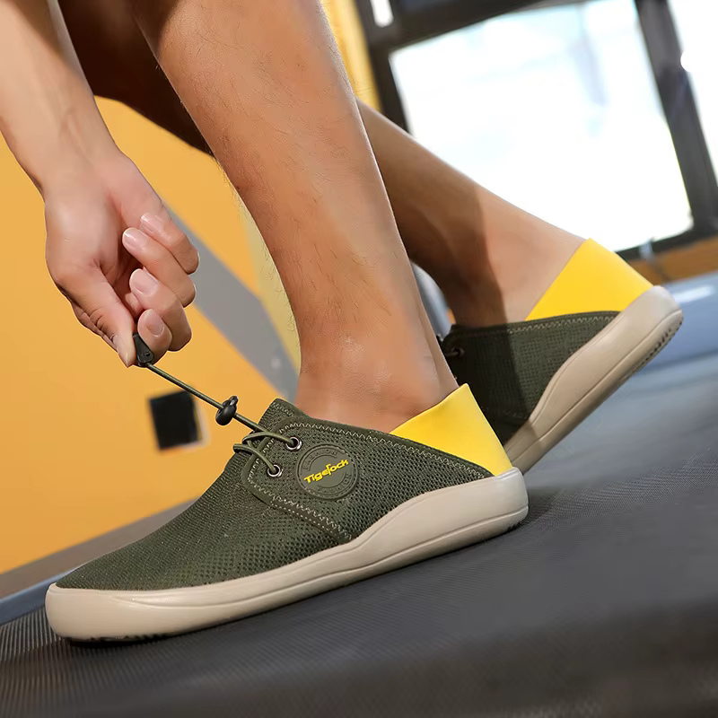 Chaussures de randonnée décontractées pour hommes à bout large et sabots larges