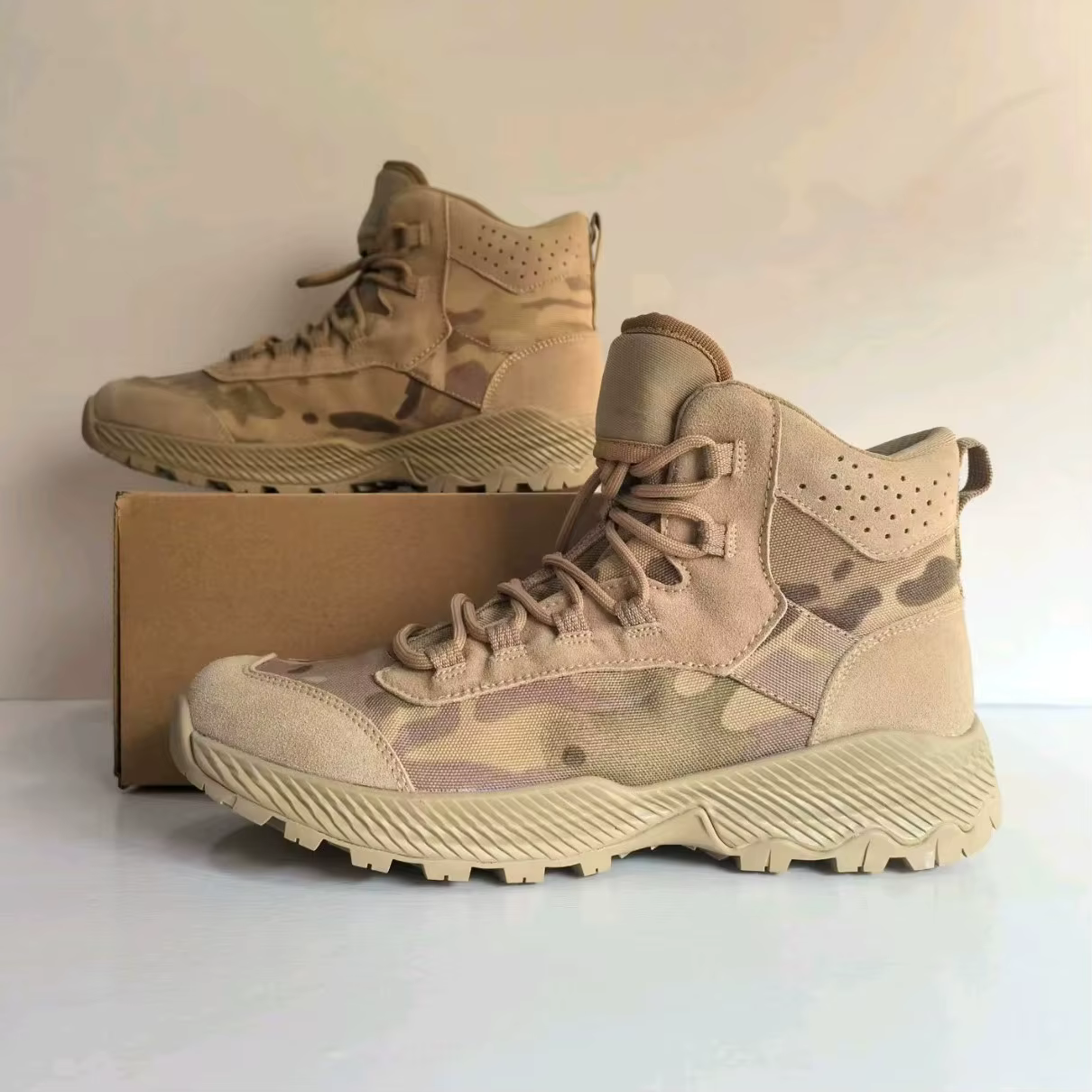 Bottes de chasse de Camouflage mi-coupe pour hommes
