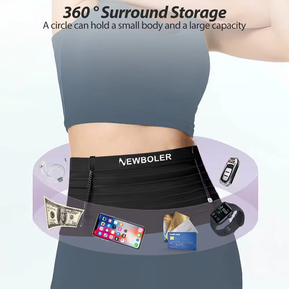 NEWBOLER – sac de taille de sport élastique et léger