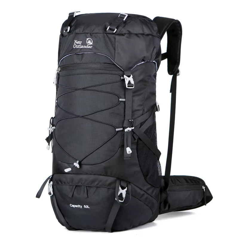 Sac à dos en nylon de grande capacité 50L pour voyage