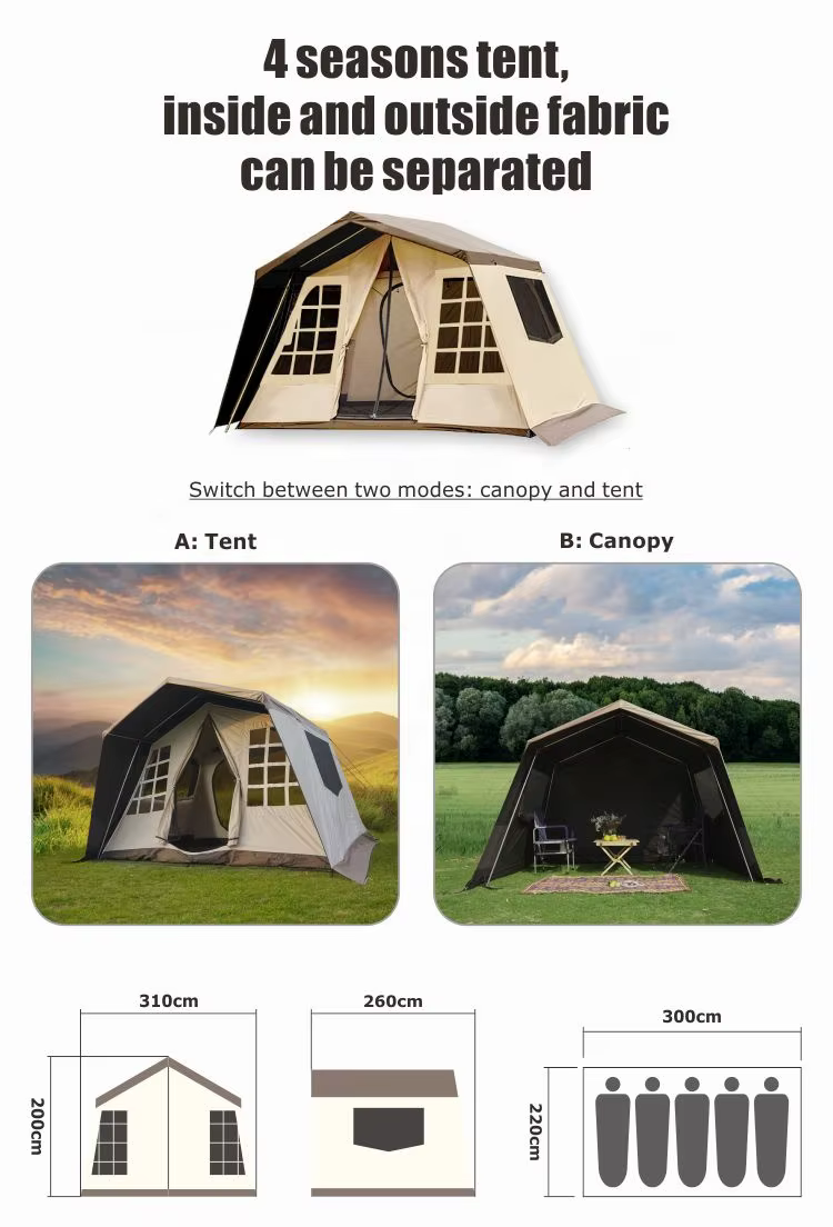Tente de glamping exquise