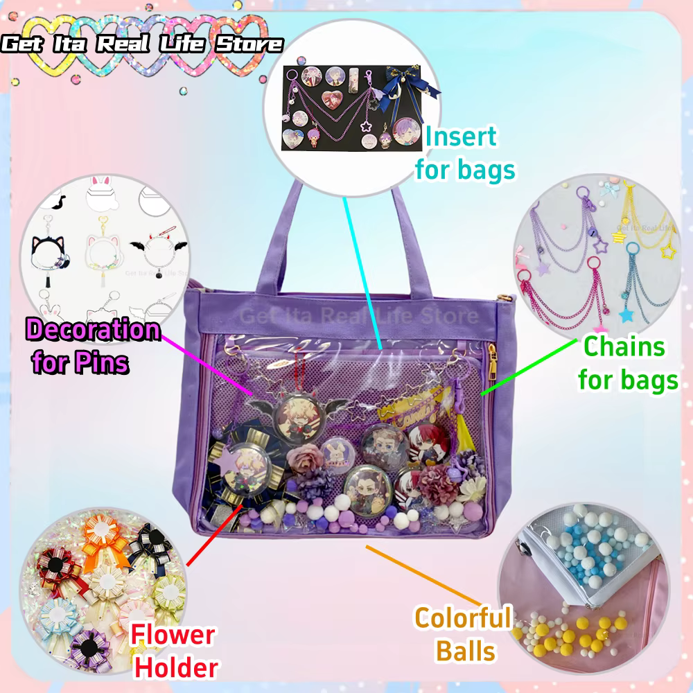 Kit d'insertion DIY Italife Anime Display pour accessoires de sac Ita