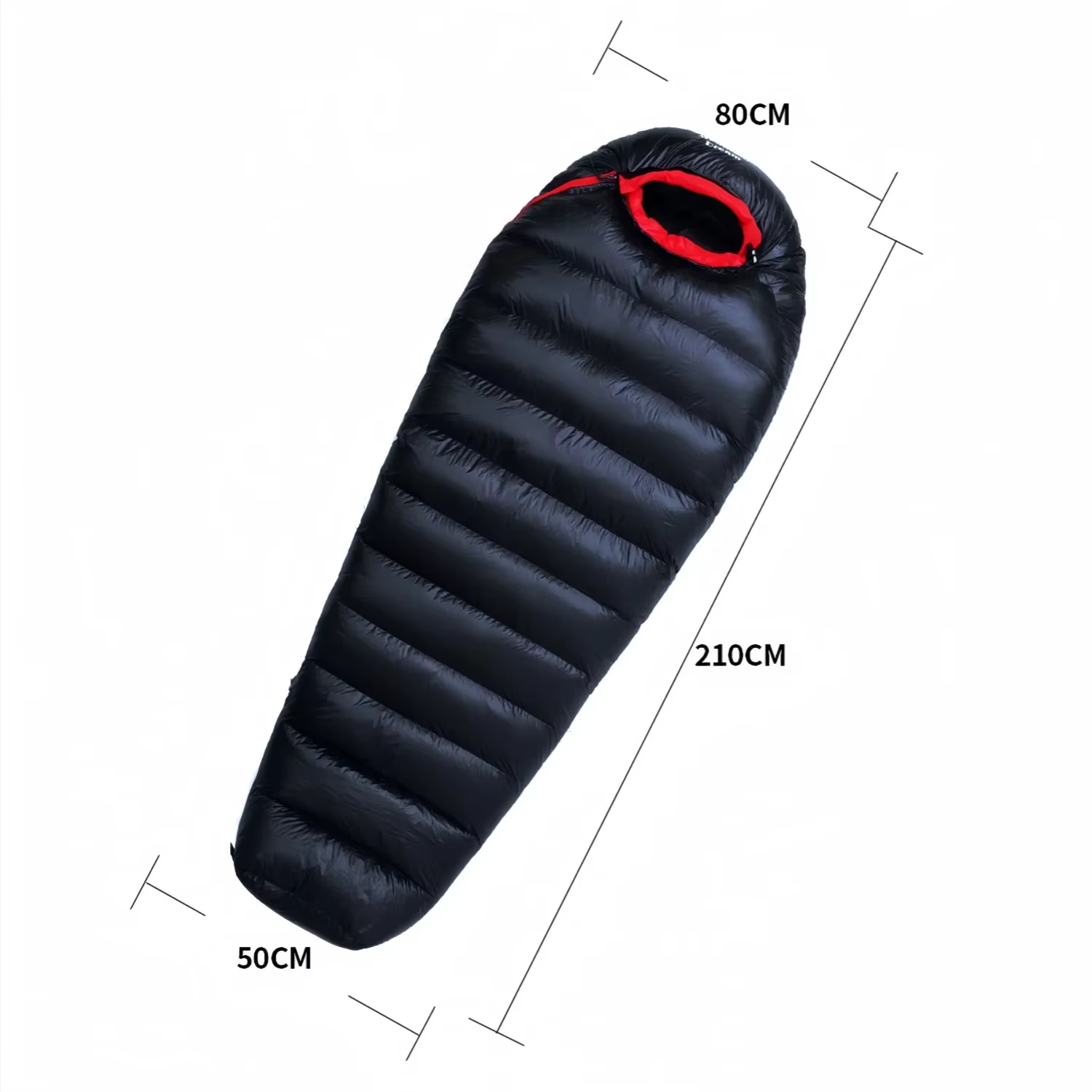 Sac de couchage en duvet d'oie thermique pour camping en plein air