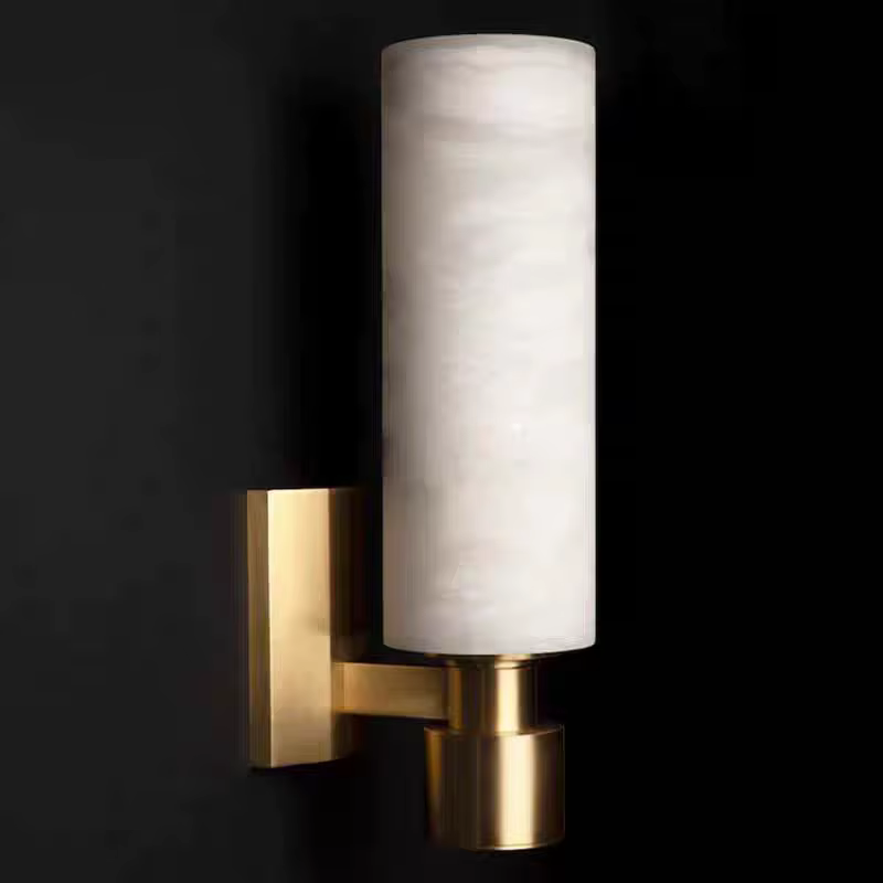 Applique murale en marbre espagnol pour entrée, lavabo, dressing, salle de bain, couloir, balcon, personnalisation hôtelière LED