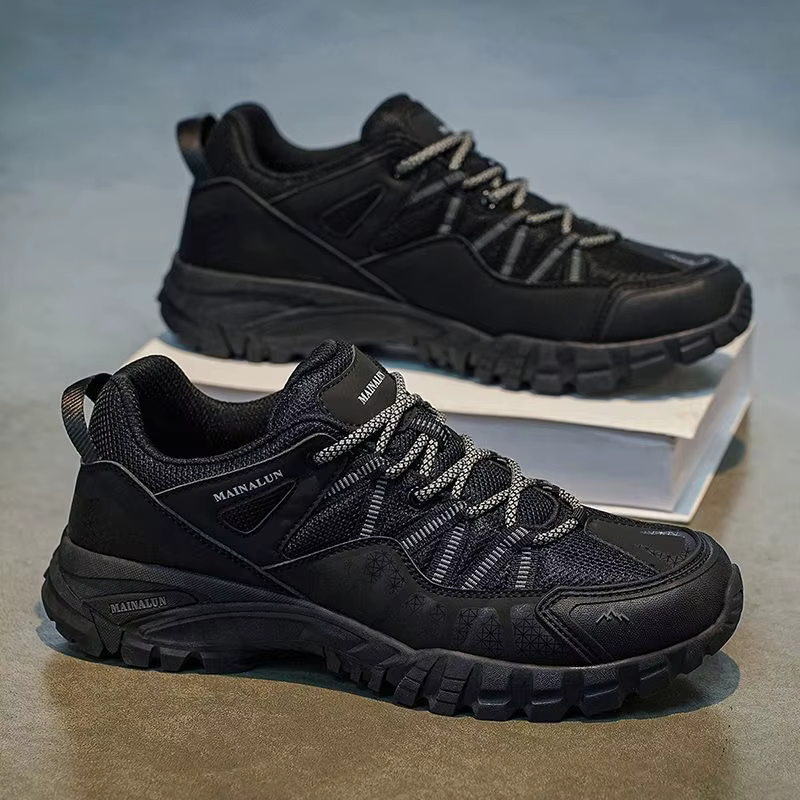 Chaussures d'escalade homme 2026 en promotion – Baskets de trekking respirantes à lacets