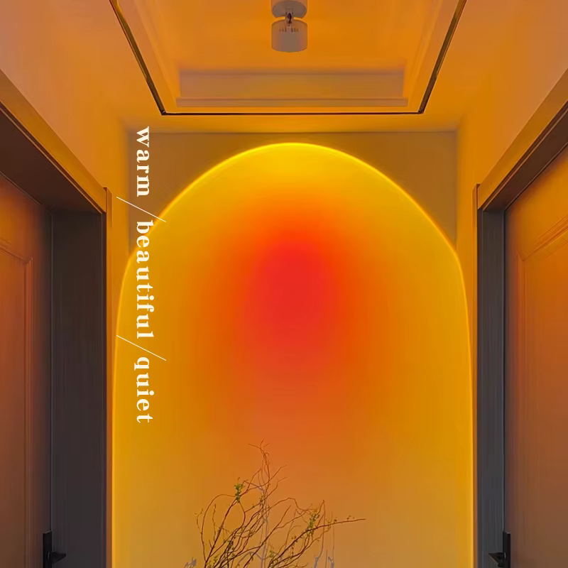 Spot lumineux de plafond pliable au coucher du soleil, plafonnier monté en Surface pour salon, couloir, éclairage intégré