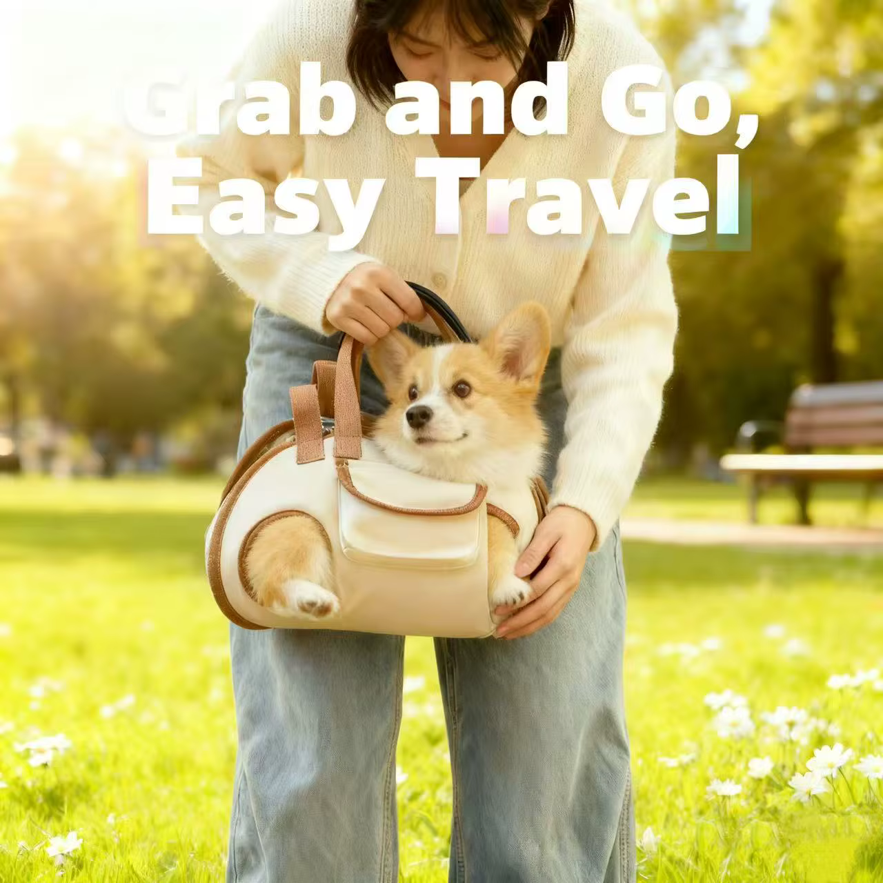Sac de transport respirant pour animaux de compagnie