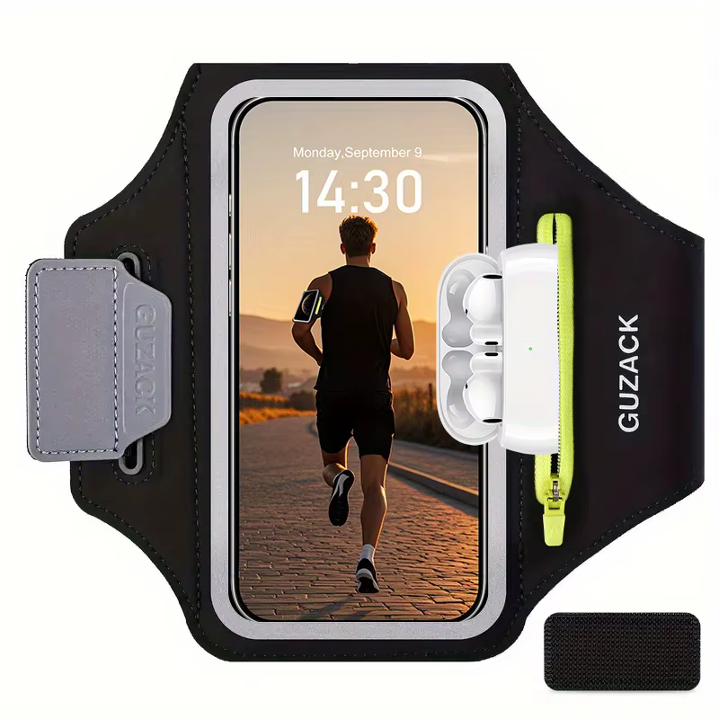 GUZACK 7.0 grands sacs de course antichute hommes femmes Sports de plein air Fitness écran tactile brassard pochette bracelet pour iPhone Samsung