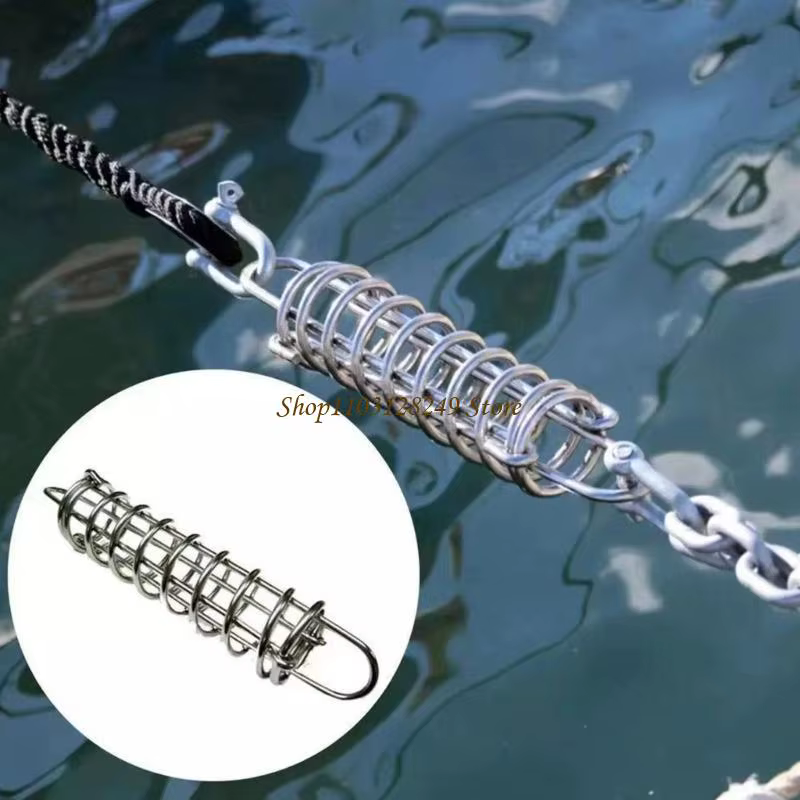 Accessoires marins : Amortisseur de tension de câble à ressort en acier inoxydable 316 pour ancrage et amarrage de bateau