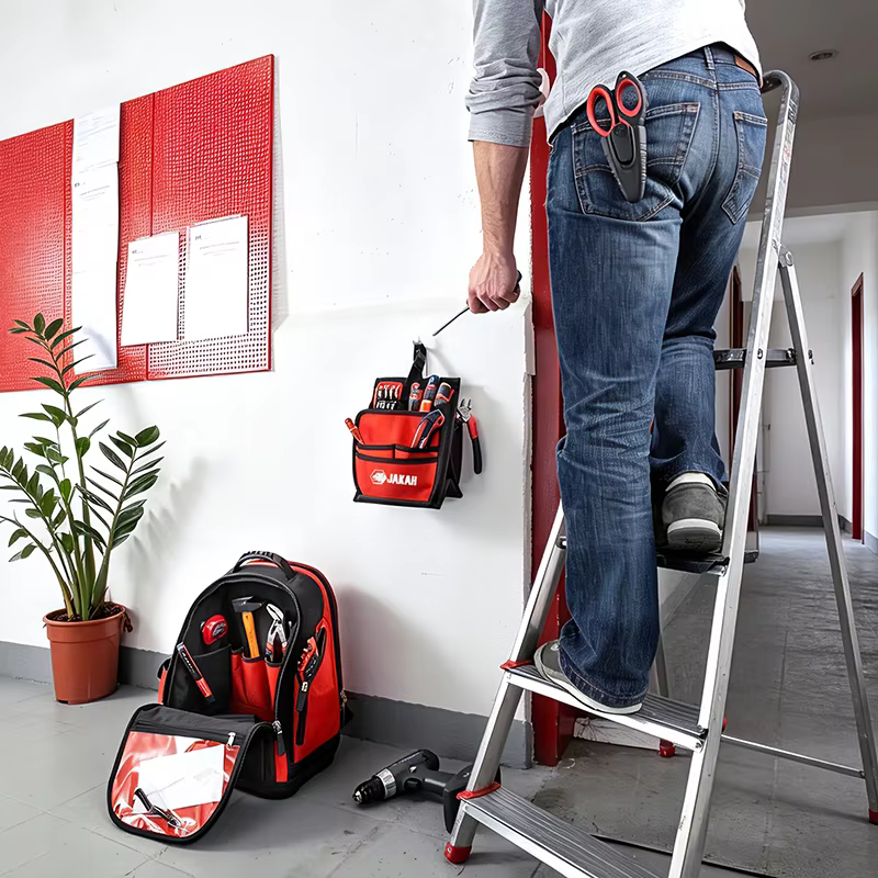 Sac à dos pour ordinateur portable Jakah, sac à outils, sac à dos pour outils technologiques extra-large Tradesman Pro avec fond moulé