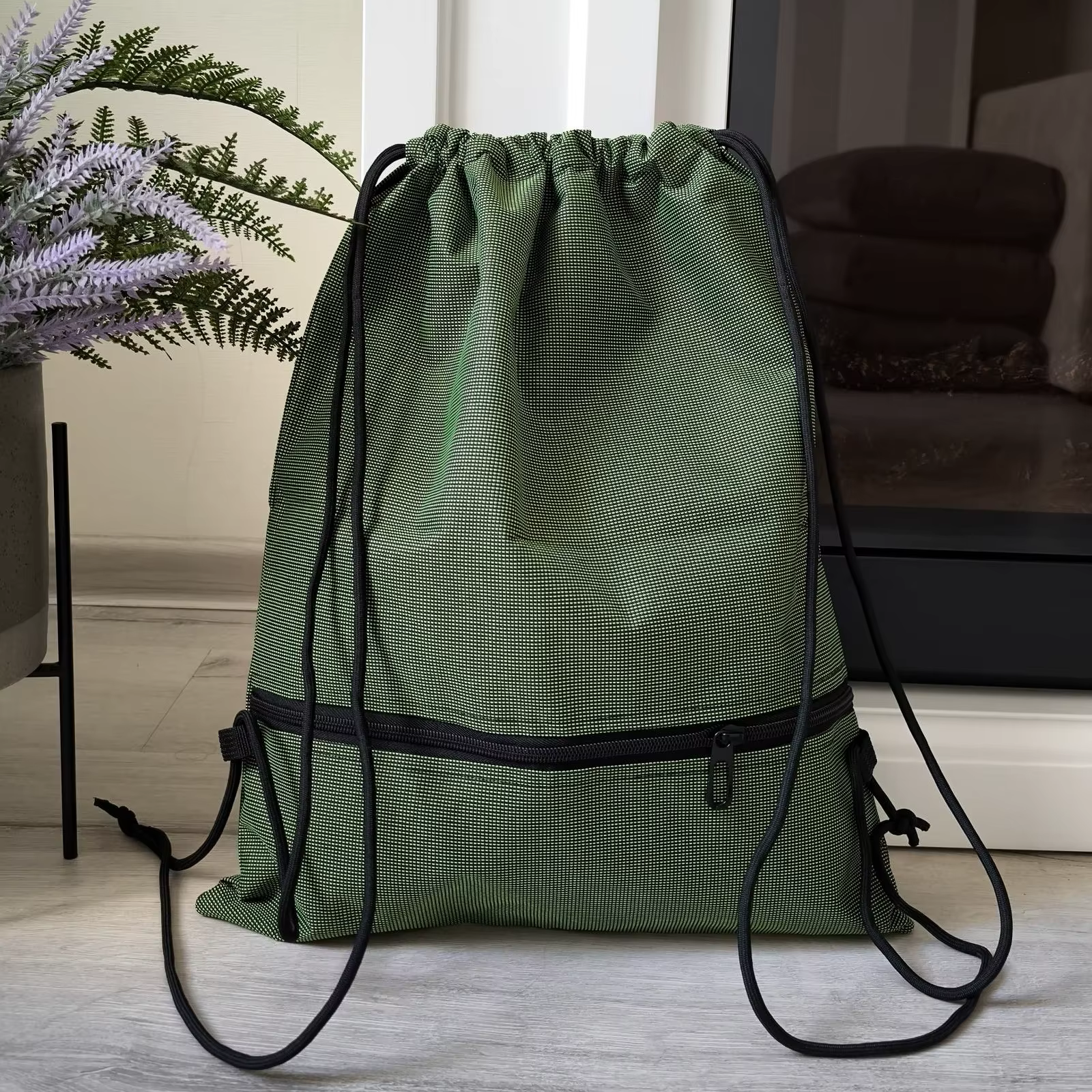 Sac à dos pliable à cordon de serrage