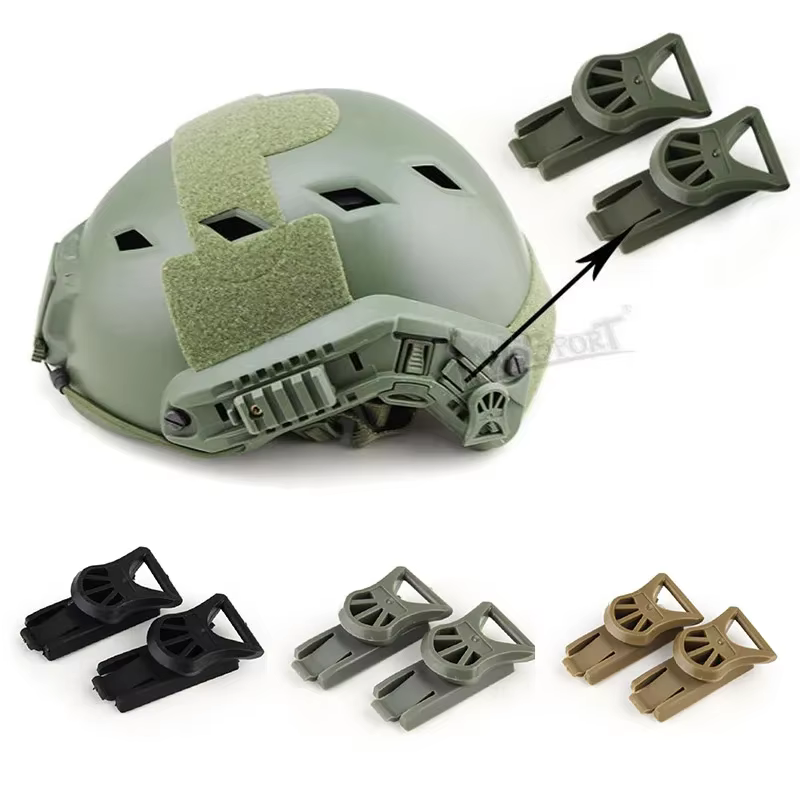 1 paire de Clips pivotants pour lunettes FMA, Rails latéraux pour casque rapide, casque tactique Airsoft, accessoire pour casques de Paintball à montage latéral en plastique