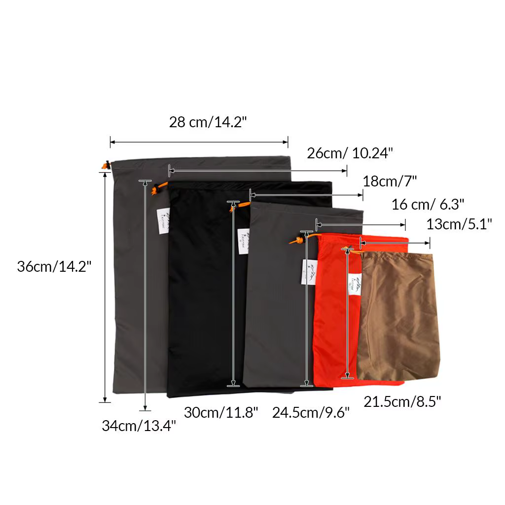 5 pièces/ensemble sac de rangement de vêtements pour Camping