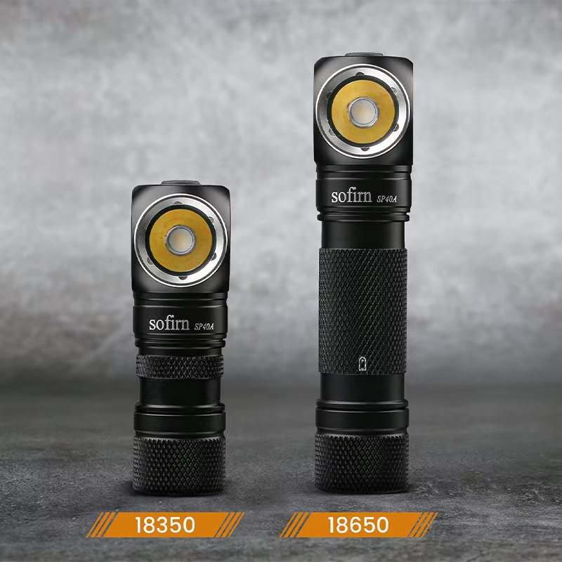 Sofirn SP40A TIR optique lampe frontale LED Rechargeable TN-3535 1200lm 18650 phare 18350 Angle