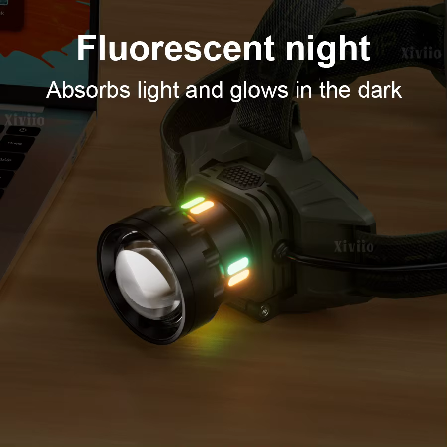 600000000LM lampe frontale Rechargeable phare LED très brillante avec feu arrière tête de pêche torche en alliage d'aluminium lumières extérieures
