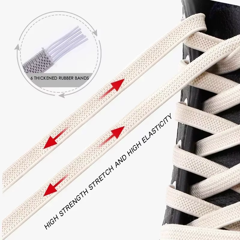 Lacets de Chaussures artificiel astiques pour Enfants et Adultes