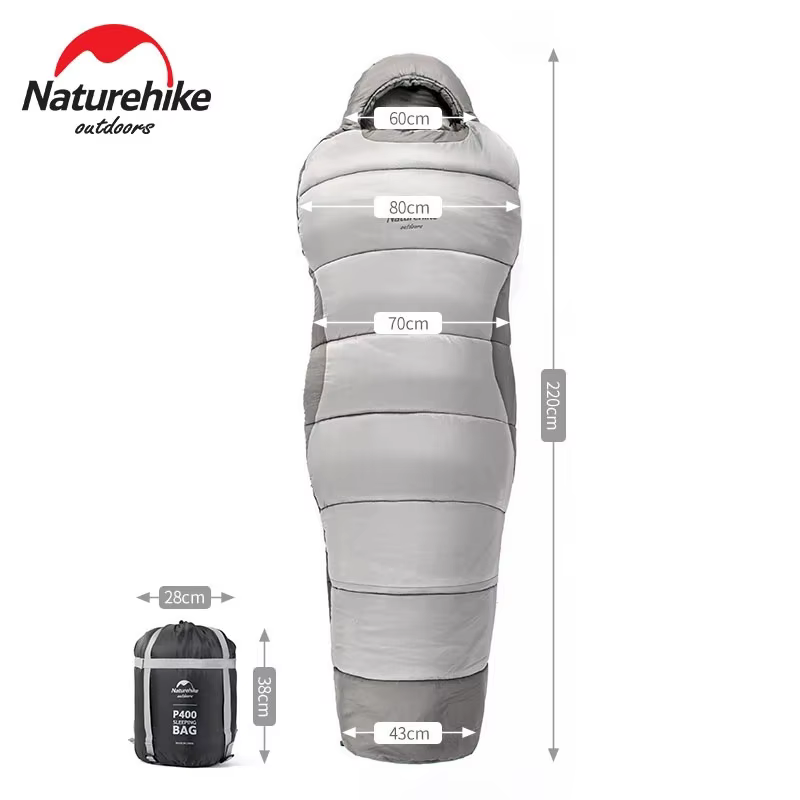 Naturehike Camping randonnée sac de couchage Portable automne hiver épaississement chaleur résistant au froid coton sac de couchage NH21MSD03