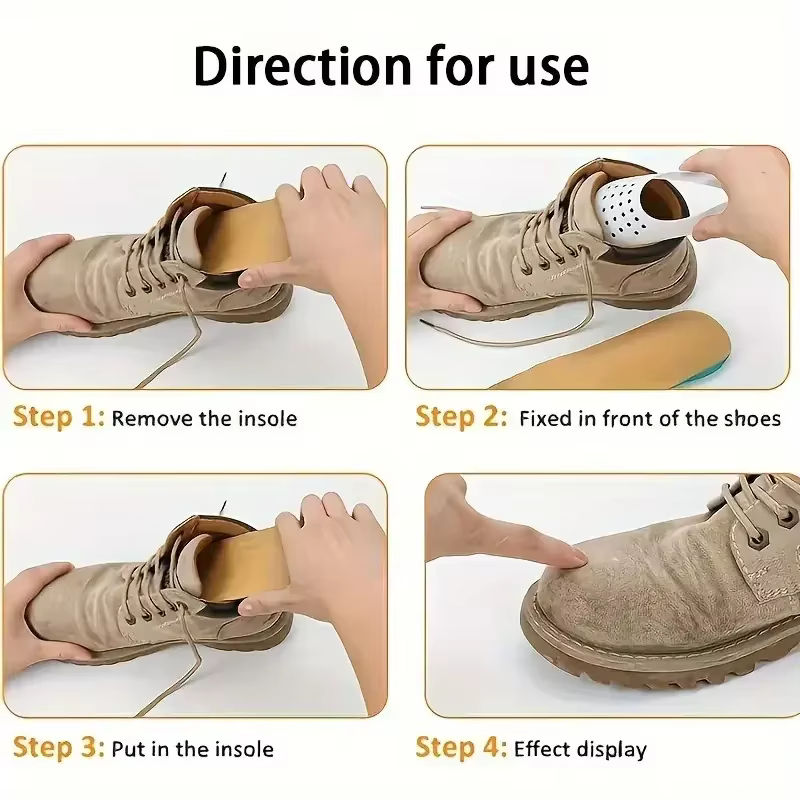 Protecteur de tête de chaussure Anti-pli