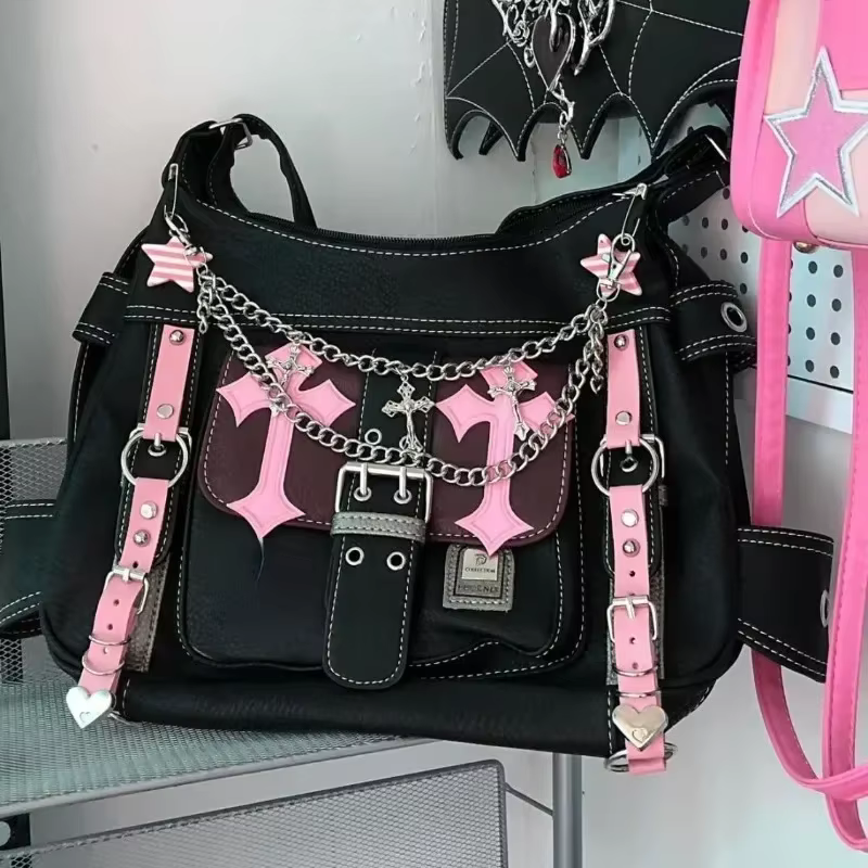 Nouveaux sacs à bandoulière Y2K pour femmes 2026 hiver automne populaire sac à bandoulière mode haute capacité sac en polyuréthane Sbuculture Bolsas Coумка