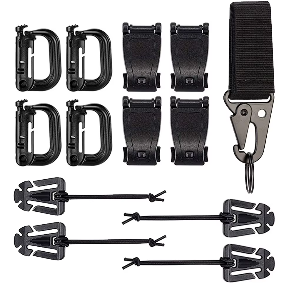 Kit d'accessoires Molle de 13 sacs à dos tactiques d'extérieur