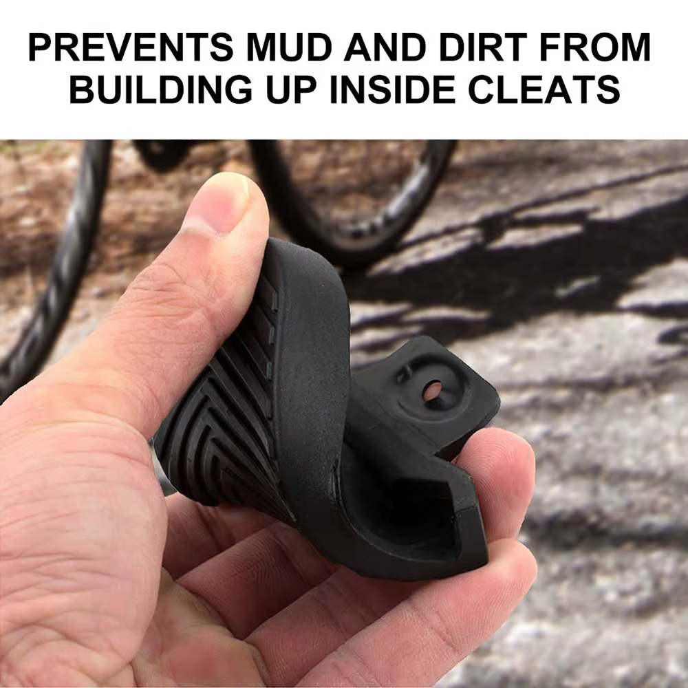 1 paire de couvercles de protection pour taquets en caoutchouc, noirs, confortables, pour crampons de vélo Shimano SPD-SL SH10 SH11 SH12