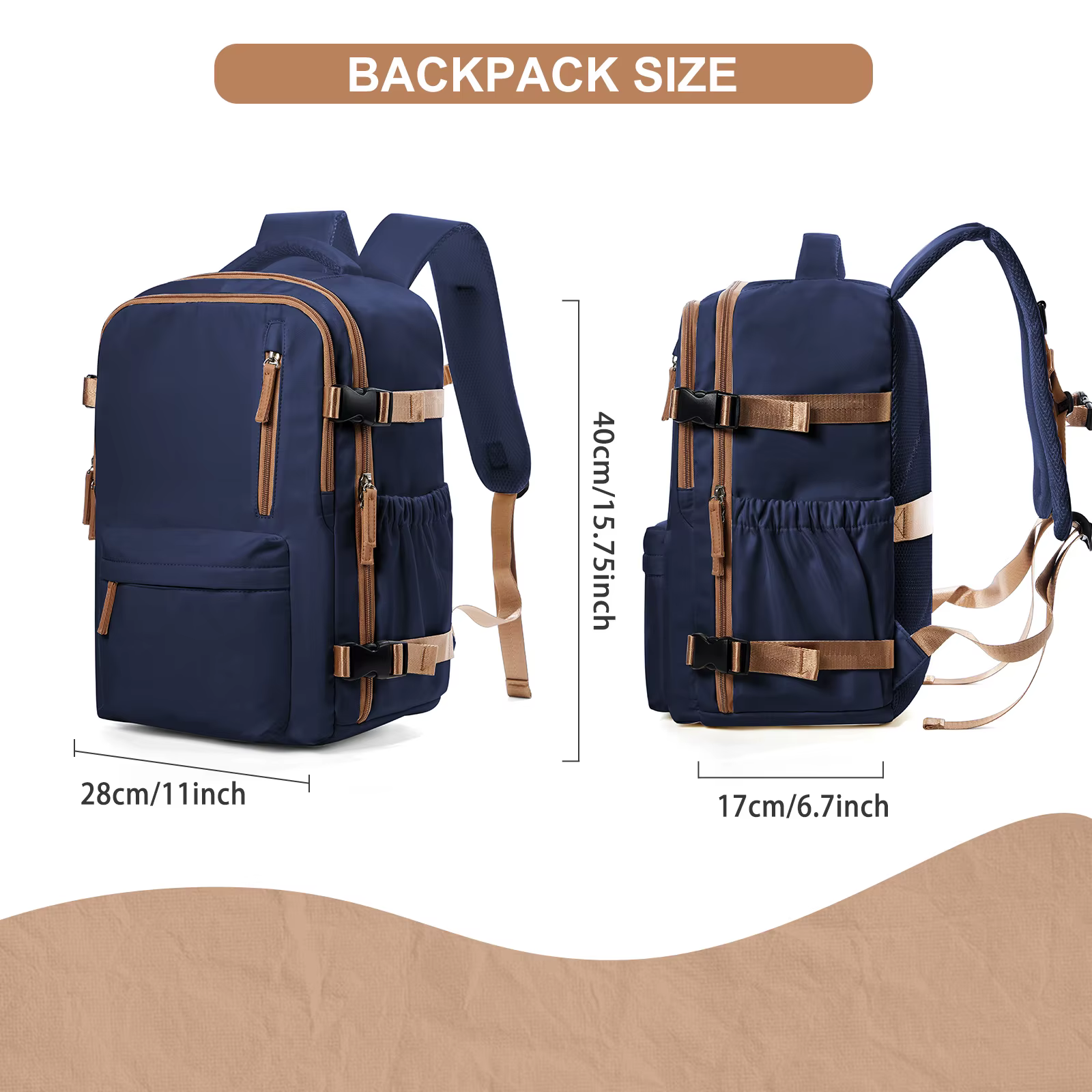 Sac à dos pour hommes sac à dos de voyage sac de cabine taille Ryanair 40x20x25 sac à dos grand cahier d'affaires étanche femme sac à dos cadeau