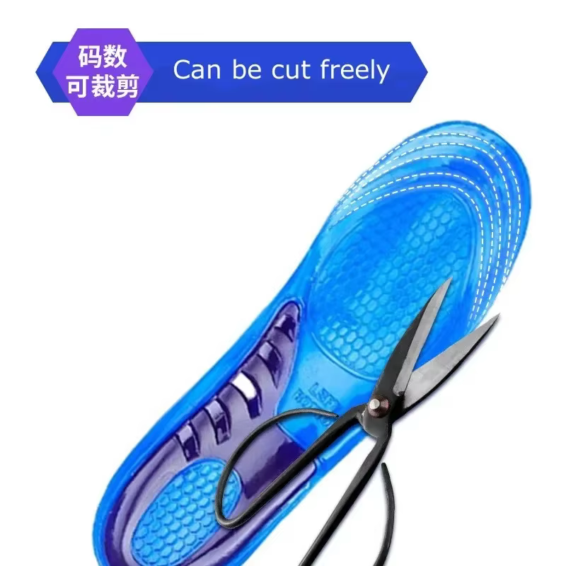 Semelles intérieures en Silicone GEL pour chaussures, Support orthopédique de la voûte plantaire, Inserts de chaussures souples, modèle de Sport antidérapant pour hommes et femmes, semelle de chaussur
