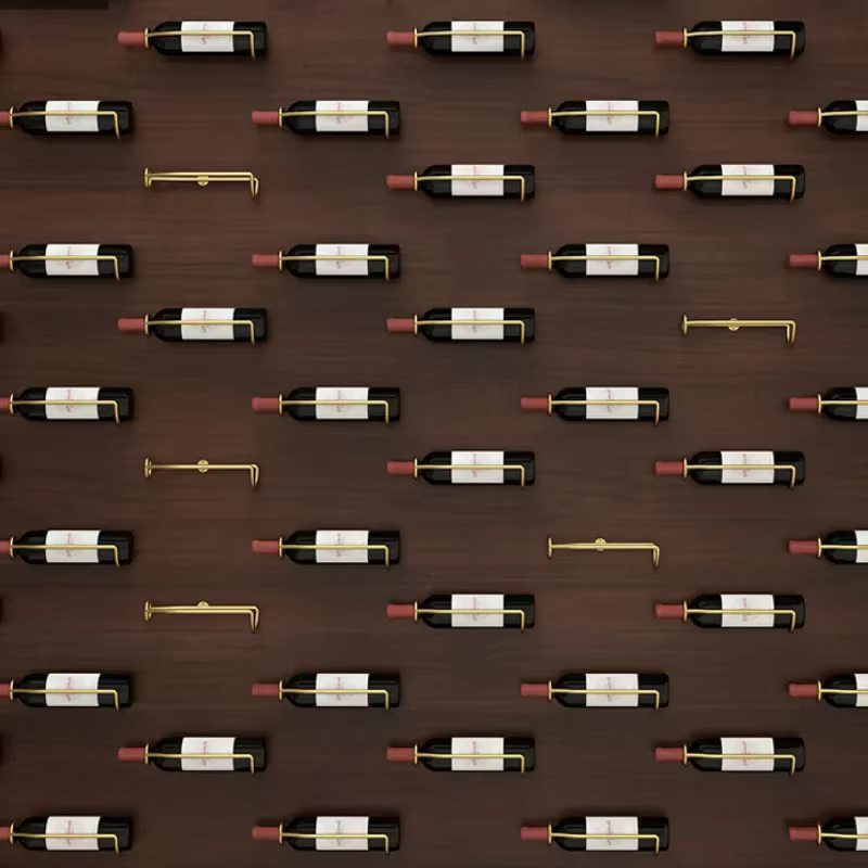 Support mural en métal pour cave à vin, présentoir de stockage de bière et de champagne, support d'étagère en fer T1, accessoires de bar, JJ001