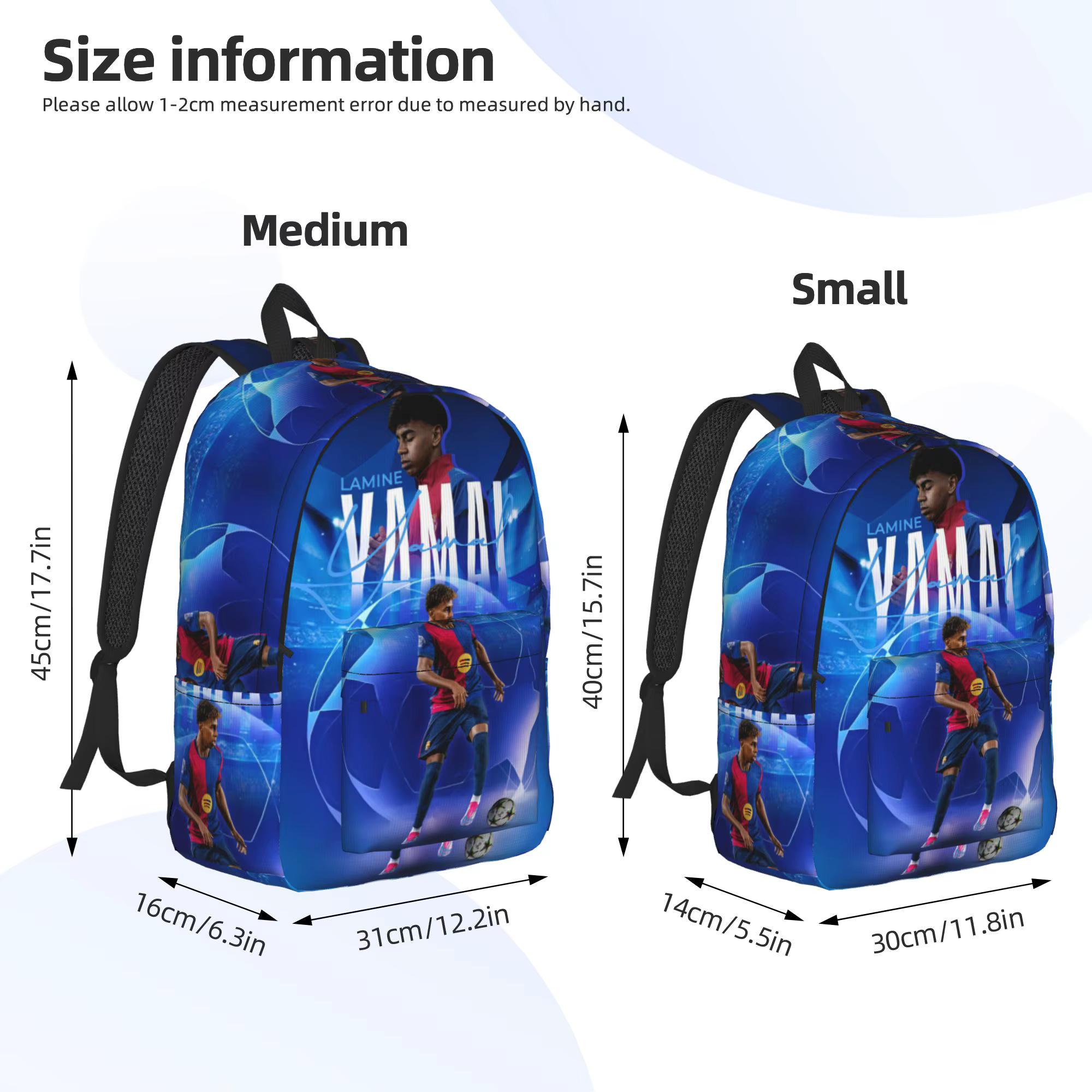 Sac à dos Lamine Y-Yamal pour hommes, femmes, adolescents, étudiants, randonnée, voyage, sac à dos de jour, star du football, sacs en toile pour ordinateur portable, extérieur