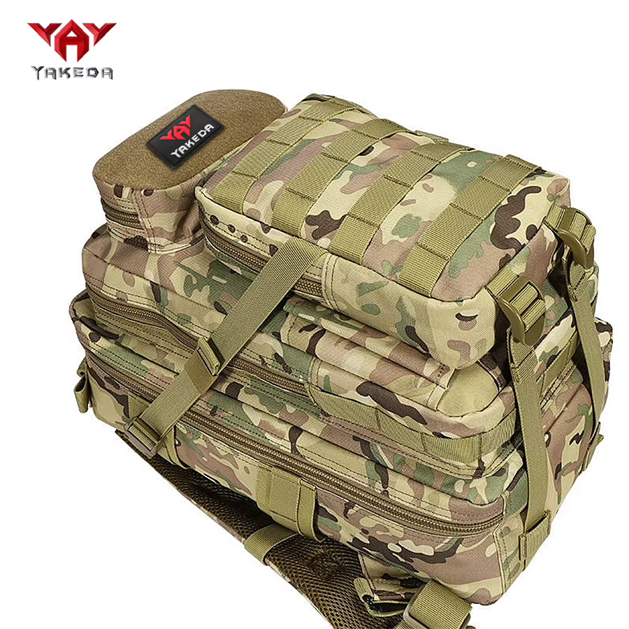 YAKEDA 26L Sac à dos de sport multifonctionnel Polyester 600D Matériau résistant aux déchirures et à l'usure avec poches multicouches