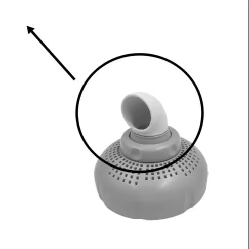 Accessoires de sortie d'eau rotatifs pour piscine Intex, buse d'entrée d'eau de 38mm, accessoires de sortie d'eau, pièces de piscine, 1/2 pièces