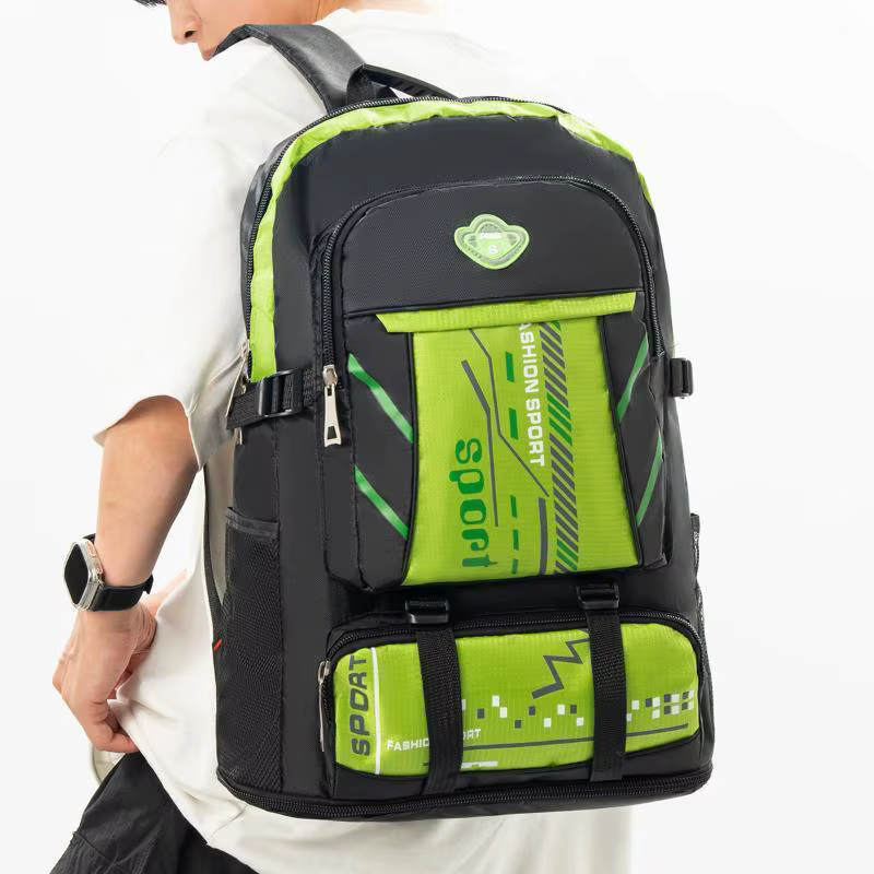 Sac à dos de sport imperméable grande capacité avec plusieurs poches et bretelles rembourrées