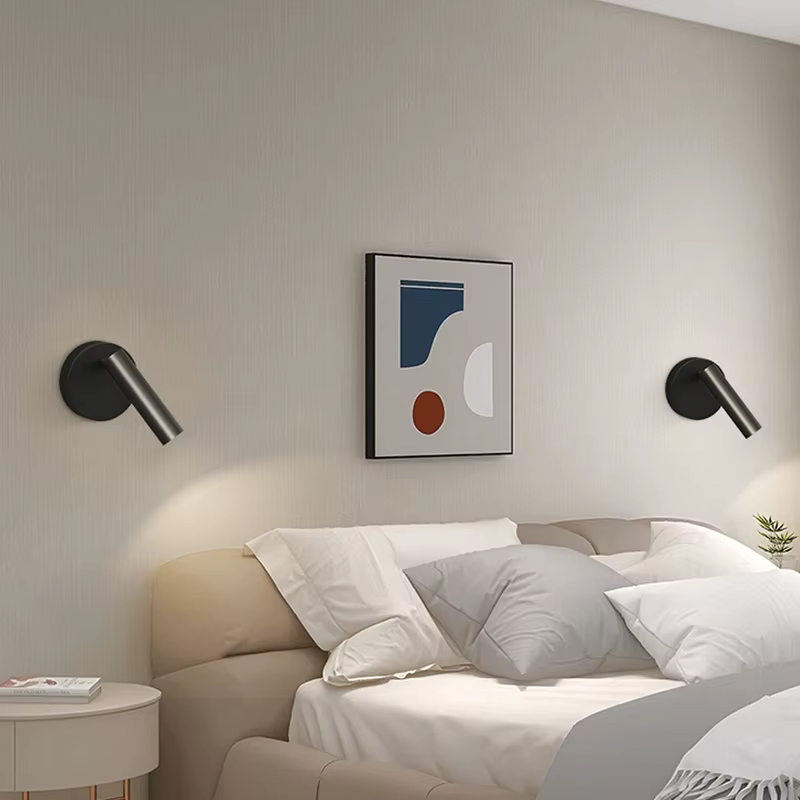 Applique murale LED moderne lampe de chevet pour couloir chambre hôtel nuit livre lampe réglable Rotation applique murale 5W lampes arrière LED