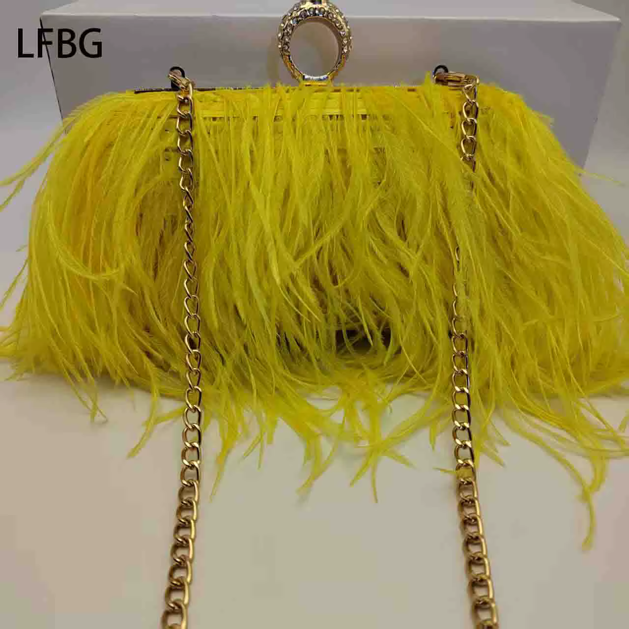 2025 pochette jaune sac à main de mariage pochette de mariée sac jaune avec anneau d'articulation