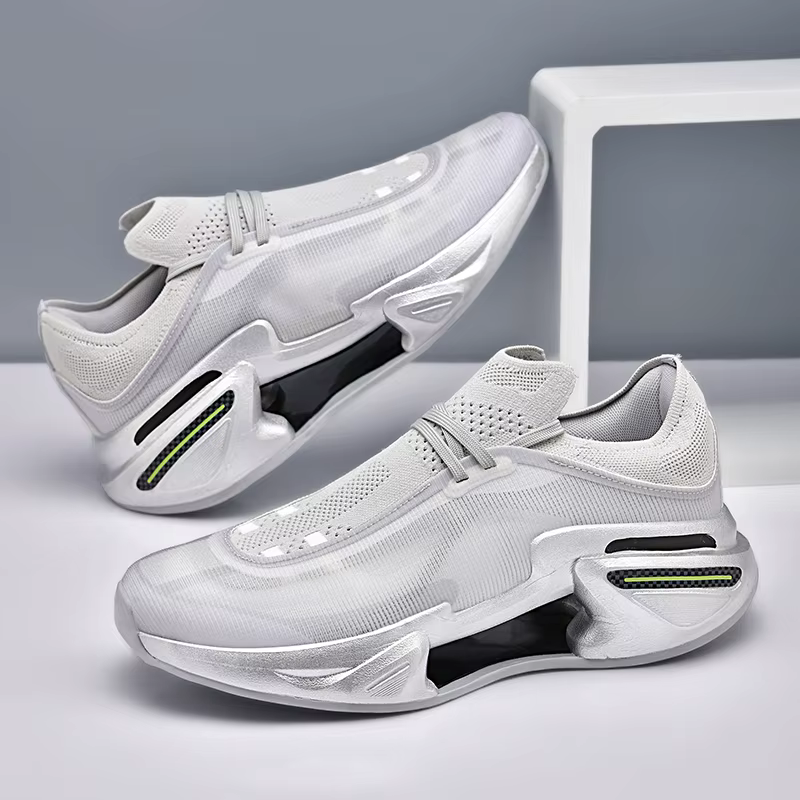 Chaussures de basket-ball pour hommes, chaussures de sport en maille respirantes pour l'extérieur, bottes plates antidérapantes à rebond, nouvelle collection 2025