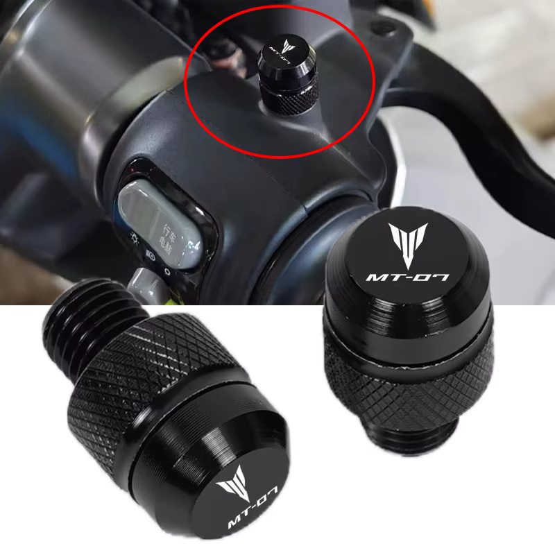 Bouchons de trou de miroir CNC pour moto Yamaha MT-07 MT 07 MT07, accessoires, vis, boulons, capuchons de couverture