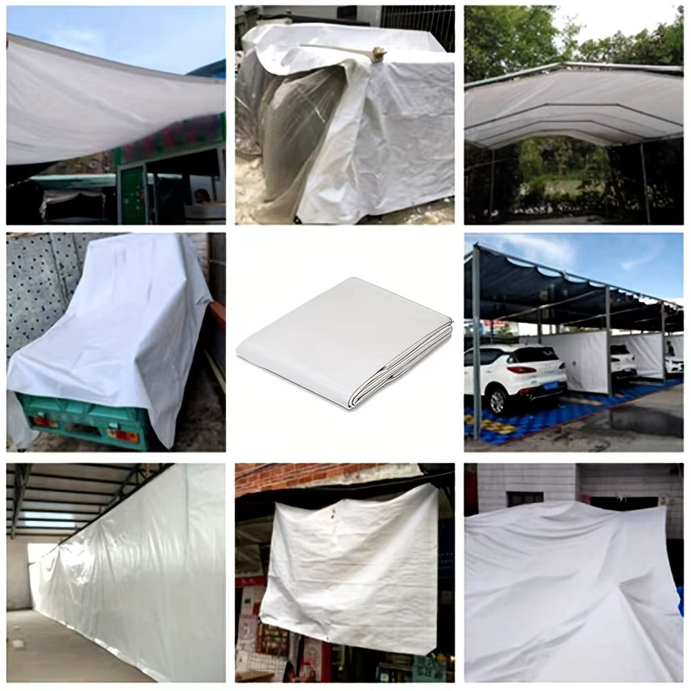 TarLII-Auvent d'extérieur imperméable blanc pour camping