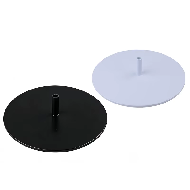 Base Ronde Entièrement Métallique pour Lampe de Travail LED, Accessoire de Lampe de Table Robuste, Lampe d'Atelier de Bijouterie