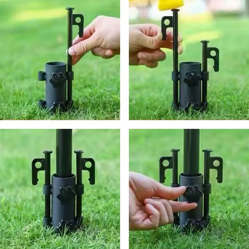 1 pièce Accessoires de fixation pour tente de camping extérieure, pour fixation de bâche, de mât de tente et de tube de support de tige, Outils de camping