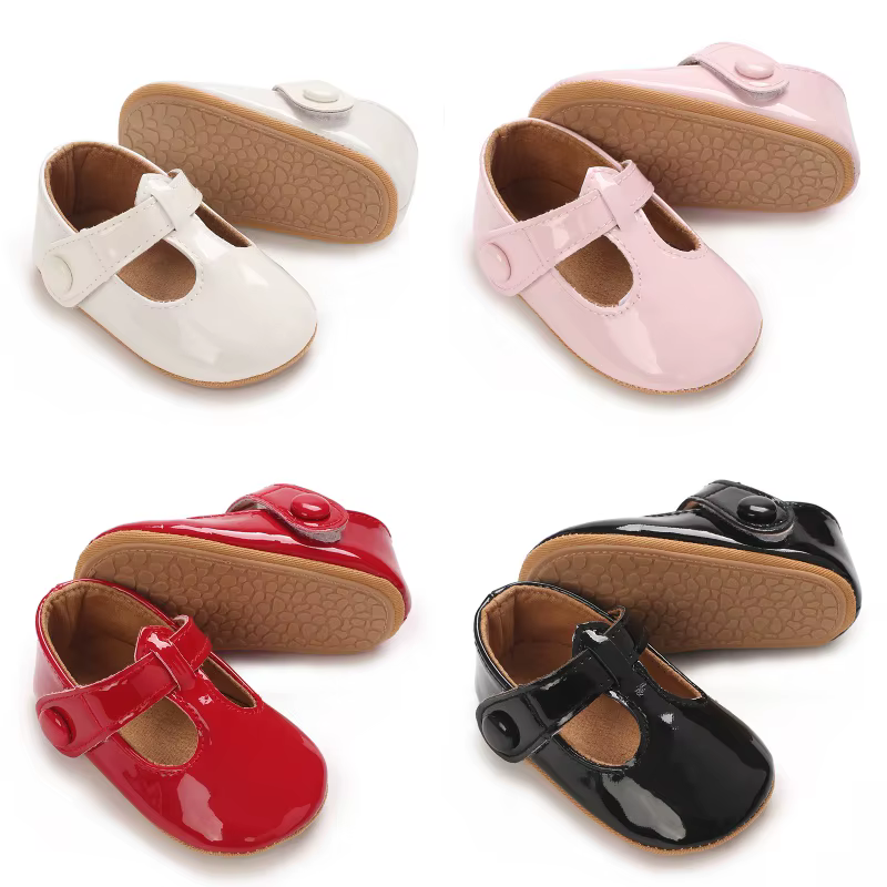 Chaussures simples pour bébé fille, chaussures de marche pour bébé fille, chaussures de princesse occidentale à semelles souples, nouvelle collection printemps et automne