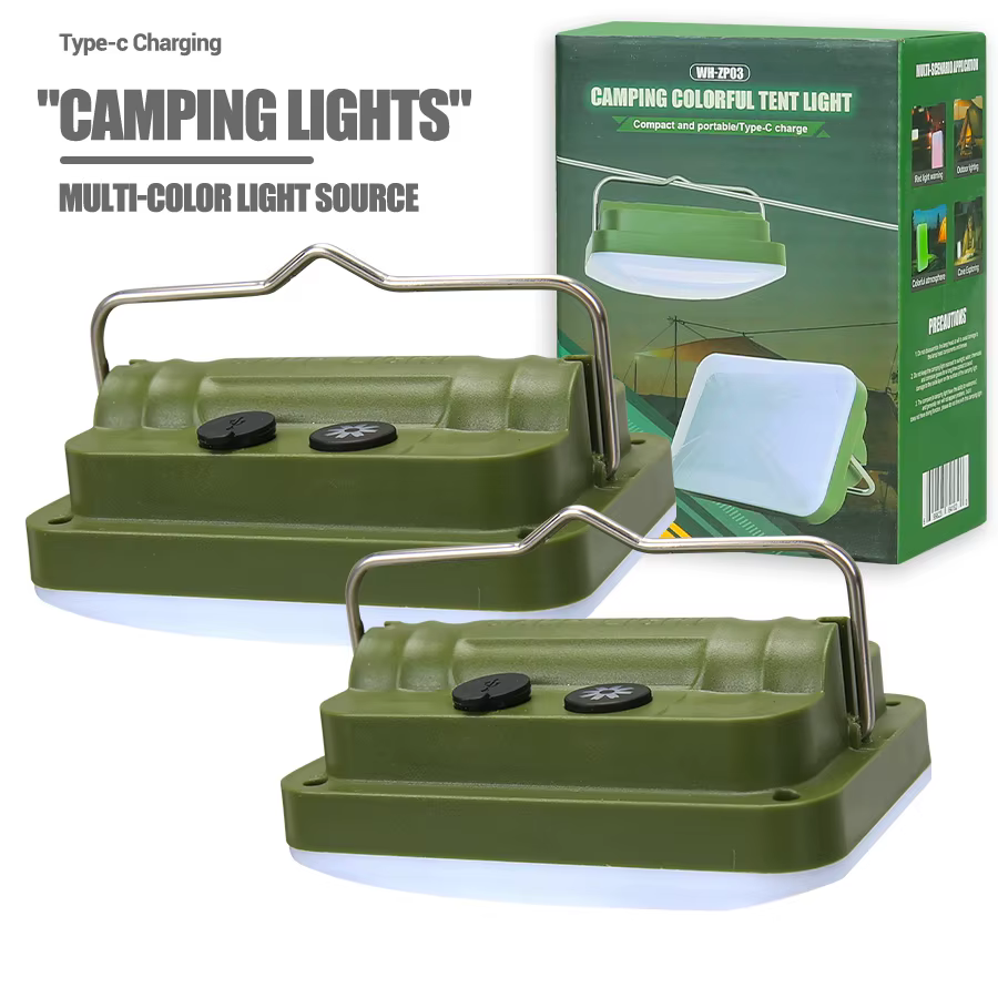 Lampe de Camping Rechargeable avec crochet-7 Modes d'éclairage