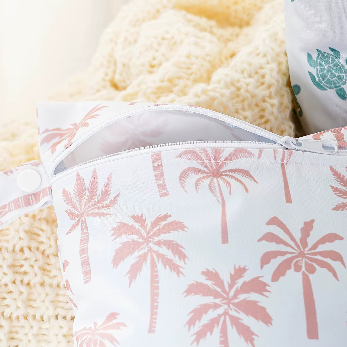 MUNIBaby-Ensemble de Sacs à Couches Lavables avec Fermeture Éclair, Caddie de Voyage, 2 Pièces