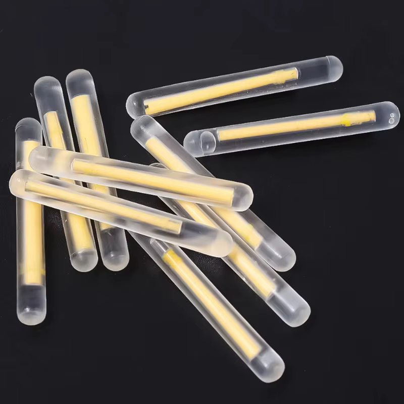 50 pièces luciole canne fluorescente lumière pêche