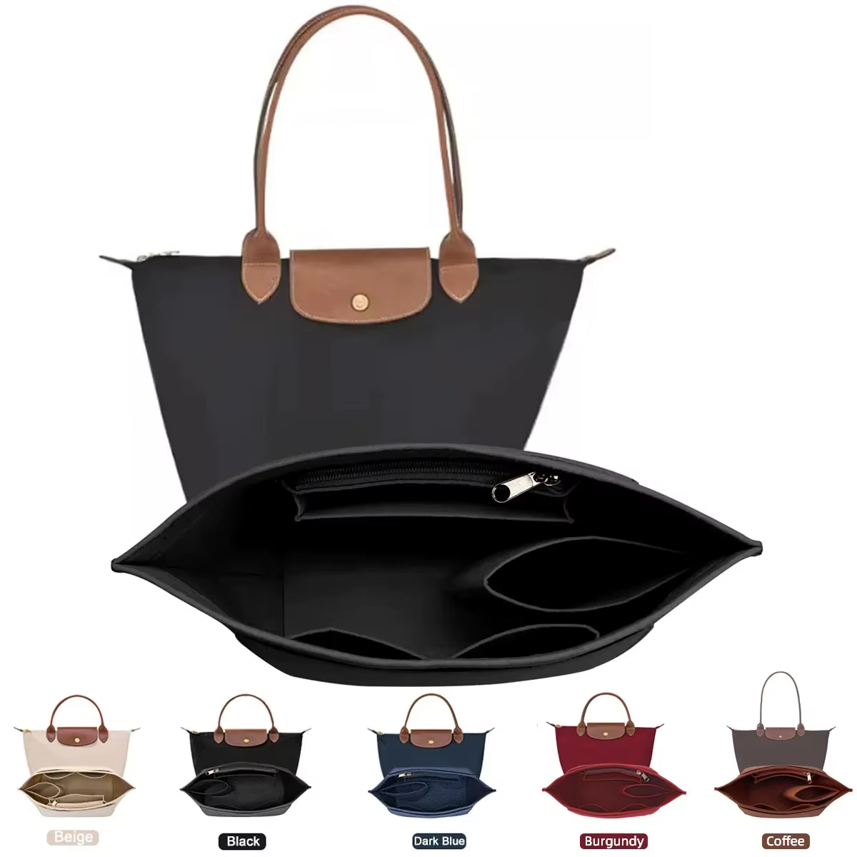 Sac à insérer en feutre adapté au sac à main Longchamp