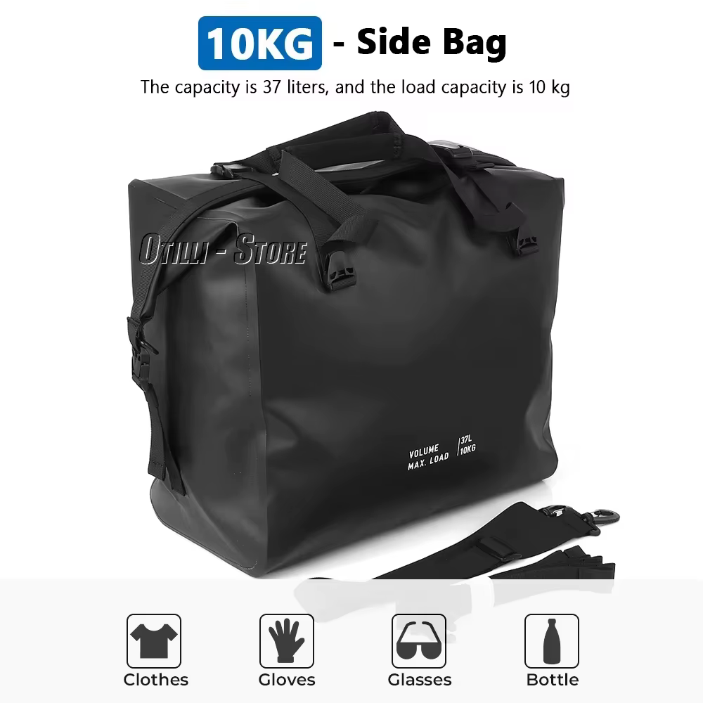 Sac intérieur noir pour bagages de moto, pour BMW R1300GS ADVENTURE R 1300 GS Adventure 1300GSA, sacs supérieurs en aluminium