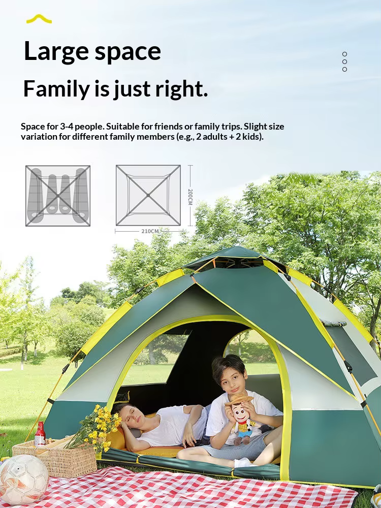 Tente automatique pliable portable Lohascamping pour pique-niques et camping en plein air