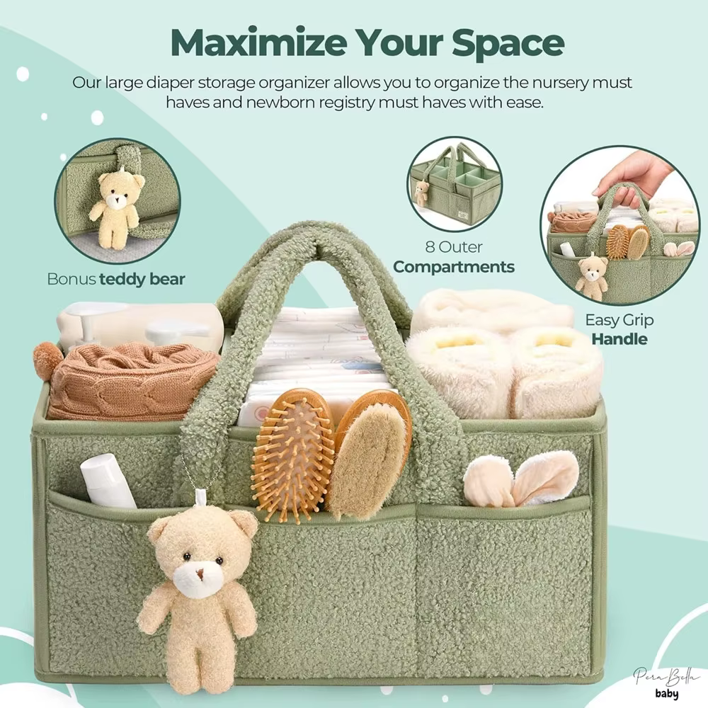Sacs suspendus pour couches de bébé, fournitures portables pour animaux de compagnie, rangement de voyage, accessoires de poussette, organisateur, fourre-tout pour maman pliable